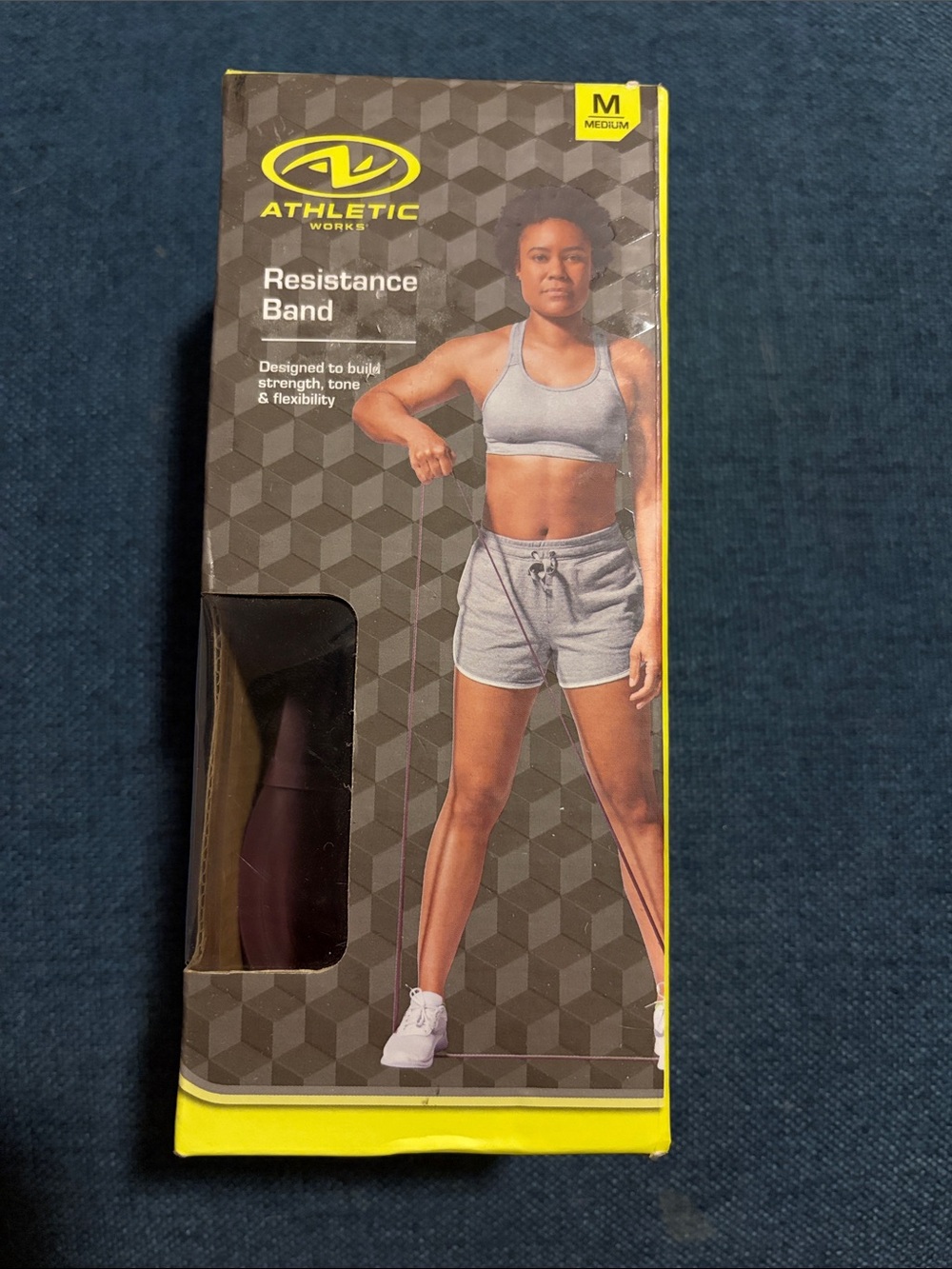Athletic Works Resistance Band - Black and Purple Accent